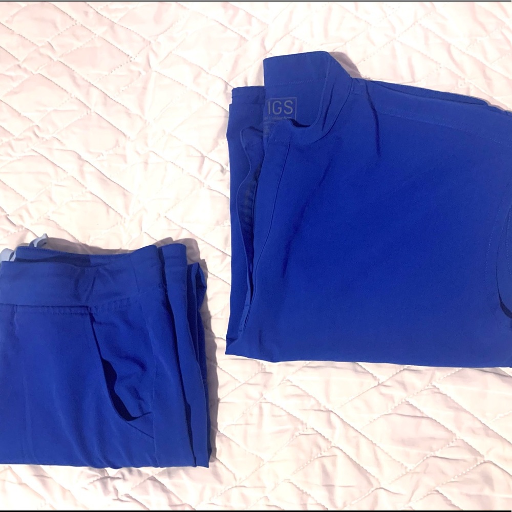 SET- Figs Royal Blue Scrubs